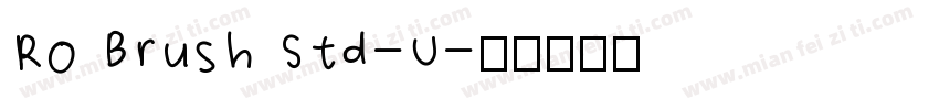 Ro Brush Std-U字体转换